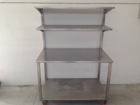 Thumb0-Carrello inox 4 ripiani Pr 117  000 06